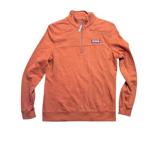 Vineyard Vines Tops - Vineyard Vines Orange Quarter Zip Sweatshirt Orange Size Medium
